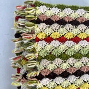 Colorful Crochet Ripple Crochet Blanket